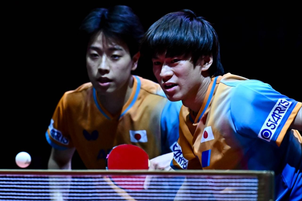 杜德配资 世乒赛第2冠诞生！户上隼辅/篠塚大登3-2逆转，击败高承睿/林昀儒